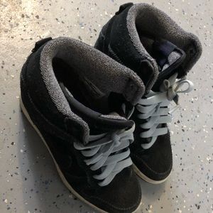 Nike high top wedge sneakers